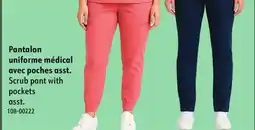 Sushi Shop Scrub pant with pockets asst offer