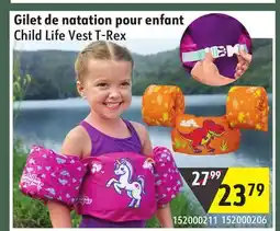 Sushi Shop Child Life Vest T-Rex offer