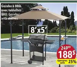 Sushi Shop BBQ. Gazebo with shelves offer