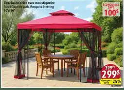 Sushi Shop Steel Gazebo with Mosquito Netting offer