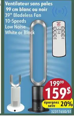 Sushi Shop 39 Bladeless Fan 10-Speeds Low Noise offer
