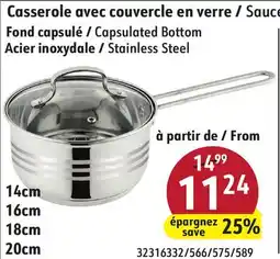 Sushi Shop Saucepan with Glass Lid offer