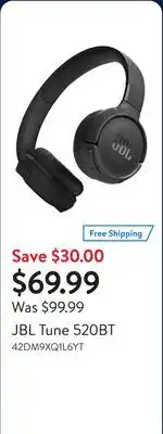 Walmart JBL Tune 520BT offer