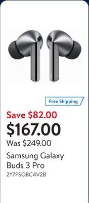 Walmart Samsung Galaxy Buds 3 Pro offer