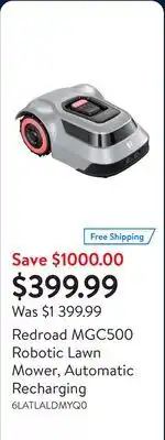 Walmart Redroad MGC500 Robotic Lawn Mower, Automatic Recharging offer