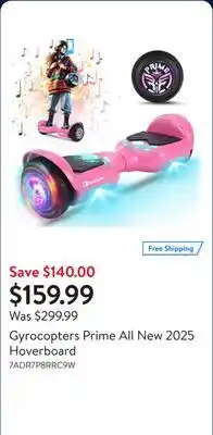 Walmart Gyrocopters Prime All New 2025 Hoverboard offer