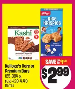 Chalo FreshCo Kellogg's Core or Premium Bars 125-384 g offer