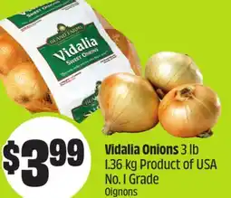 Chalo FreshCo Vidalia Onions 3 lb 1.36 kg Product of USA No. 1 Grade offer