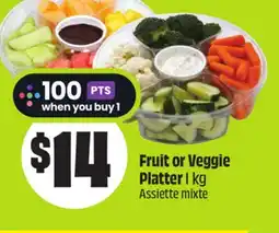 Chalo FreshCo Fruit or Veggie Platter 1 kg offer