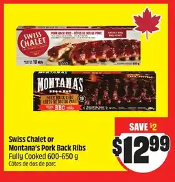 Chalo FreshCo Swiss Chalet or Montana's Pork Back Ribs Fully Cooked 600-650 g offer