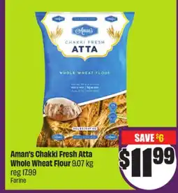Chalo FreshCo Aman's Chakki Fresh Atta Whole Wheat Flour 9.07 kg offer