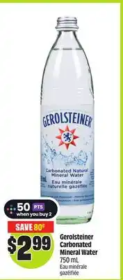 Chalo FreshCo Gerolsteiner Carbonated Mineral Water 750 mL offer