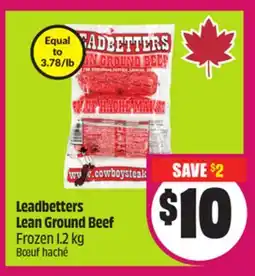 Chalo FreshCo Leadbetters Lean Ground Beef Frozen 1.2 kg offer