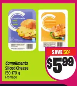 Chalo FreshCo Compliments Sliced Cheese 150-170 g offer