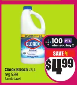 Chalo FreshCo Clorox Bleach 2.4 L offer