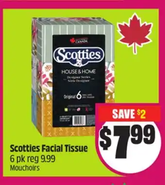 Chalo FreshCo Scotties Facial Tissue 6 pk offer