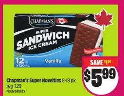 Chalo FreshCo Chapman's Super Novelties 8-18 pk offer