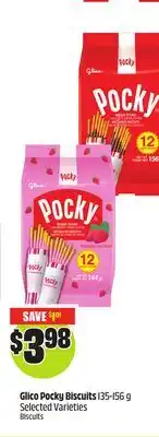 Chalo FreshCo Glico Pocky Biscuits 135-156 g Selected Varieties offer