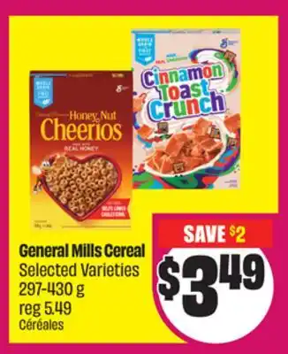 Chalo FreshCo General Mills Cereal Selected Varieties 297-430 g offer