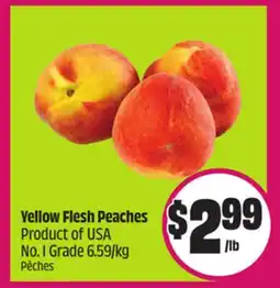 Chalo FreshCo Yellow Flesh Peaches Product of USA No. 1 Grade 6.59/kg offer