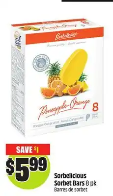 Chalo FreshCo Sorbelicious Sorbet Bars 8 pk offer