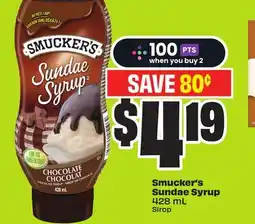 Chalo FreshCo Smucker's Sundae Syrup 428 mL offer