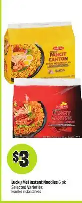 Chalo FreshCo Lucky Me! Instant Noodles 6 pk Selected Varieties offer
