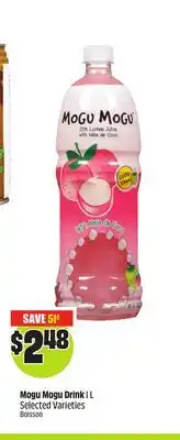 FreshCo Mogu Mogu Drink 1 L Selected Varieties offer