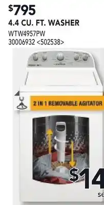RONA 4.4 CU. FT. WASHER offer