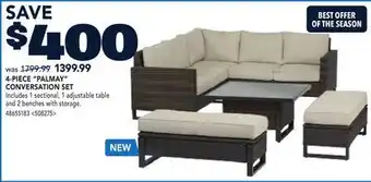RONA 4-PIECE PALMAY CONVERSATION SET offer