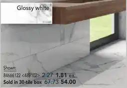 RONA Glossy white wall tiles offer