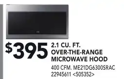 RONA 2.1 CU. FT. OVER-THE-RANGE MICROWAVE HOOD offer