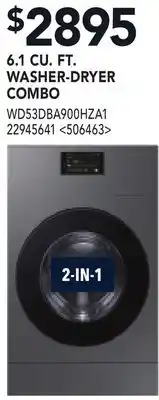 RONA SAMSUNG 6.1 CU. FT. WASHER-DRYER COMBO offer