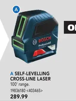 RONA BOSCH SELF-LEVELING CROSS-LINE LASER offer
