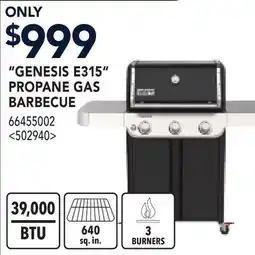 RONA GENESIS E315 PROPANE GAS BARBECUE offer
