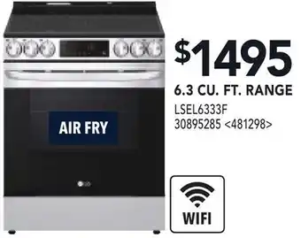 RONA 6.3 CU. FT RANGE offer