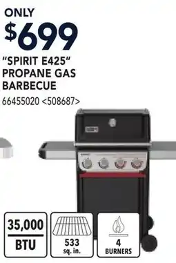 RONA SPIRIT E425 PROPANE GAS BARBECUE offer