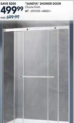 RONA SANDYA SHOWER DOOR 60 offer