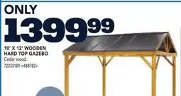 RONA 10' X 12' WOODEN HARD TOP GAZEBO offer