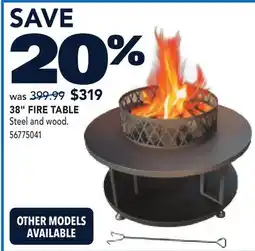 RONA 38 FIRE TABLE offer