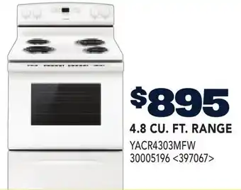 RONA 4.8 CU. FT. RANGE offer