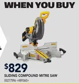RONA DEWALT SLIDING COMPOUND MITRE SAW offer