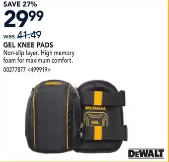 RONA DEWALT GEL KNEE PADS offer