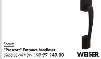 RONA WEISER Prescott Entrance Handleset offer