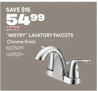RONA MISTRY LAVATORY FAUCETS offer