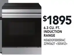 RONA 6.3 CU. FT. INDUCTION RANGE offer