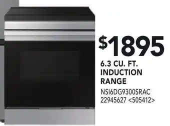 RONA 6.3 CU. FT. INDUCTION RANGE offer