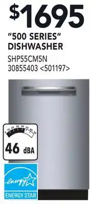 RONA BOSCH 500 SERIES DISHWASHER offer