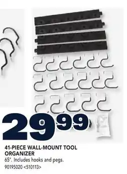 RONA 41-PIECE WALL-MOUNT TOOL ORGANIZER offer