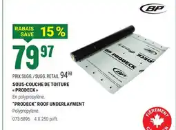 BMR SOUS-COUCHE DE TOITURE  PRODECK  offer